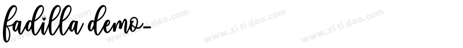 fadilla demo字体转换